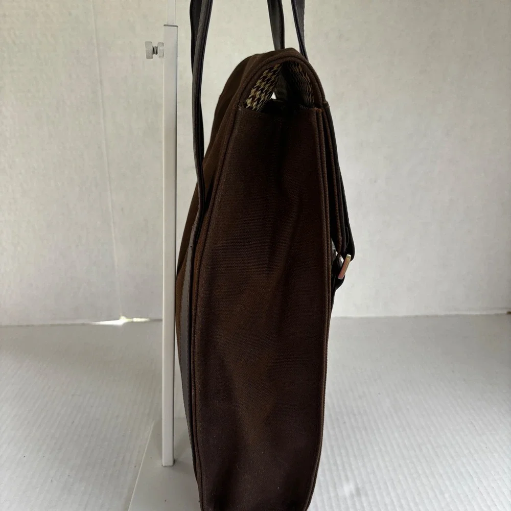 Cutter‎ & Buck Wine Carrier Bag  Brown Outback Steakhouse Canvas Leather New